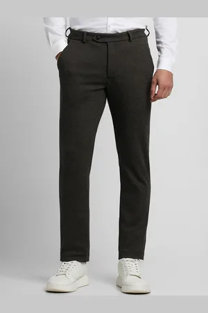 Peter England Men Mid Rise Slim Fit Trousers