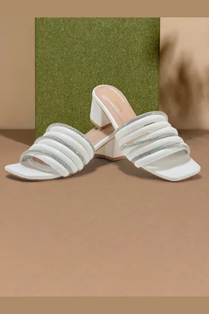 DressBerry Women Embellished Party Block Mules