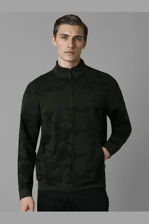 Louis Philippe Louis Philippe Sport Men Camouflage Printed Cotton Knitted Sweatshirt