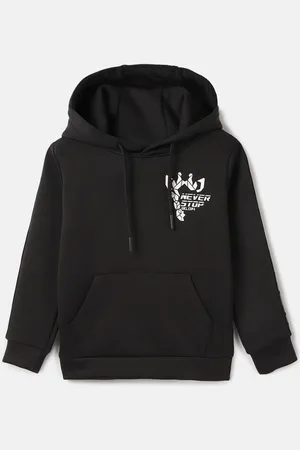 Blue Giraffe Boys Long Sleeves Hooded Sweatshirt