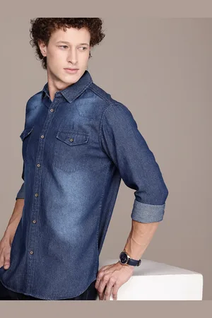 French Connection Premium Slim Fit Denim Casual Shirt