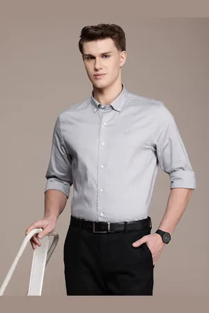 Nautica Men Pure Cotton Classic Slim Fit Formal Shirt