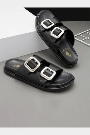 U.S. Polo Assn. Women Open Toe Flats with Buckles GIOVANNA