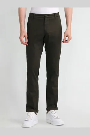 Arrow Men Urban Slim Printed Slim Fit Regular Trousers