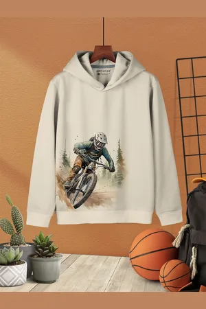 HELLCAT Boys Printed Hooded Pullover Sweatshirt