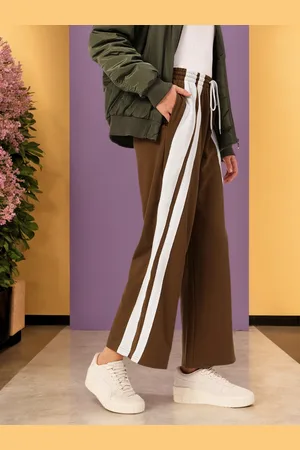 DressBerry Women Streetwear Chic Side Striped Track Pants