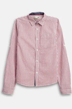 BONKIDS Boys Bengal Stripes Opaque Striped Casual Shirt