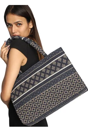 MINI WESST Women Structured Ethnic Motifs Tote Bag