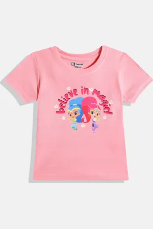 Eteenz Girls Typography Printed T-shirt