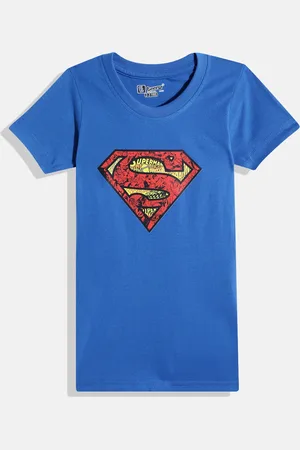 Eteenz Boys Superman Printed T-shirt