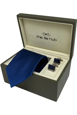 The Tie Hub Men Neck Tie & Cufflinks Accessory Gift Set