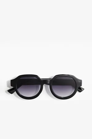 H&M Men Round Sunglasses 1233121001-Black