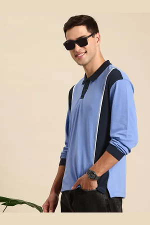 Mast & Harbour Men Colourblocked Polo Collar T-shirt