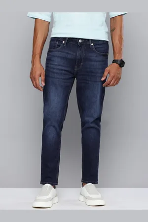 Flying Machine Men Mankle Relaxed Tapered Fit High Rise Light Fade Stretchable Jeans