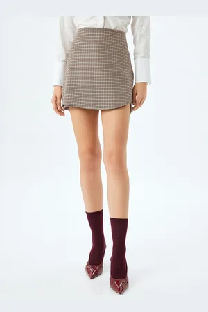 Koton Women Checked Mini Skort