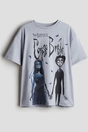 H&M Girls Oversized Printed Pure Cotton T-shirts