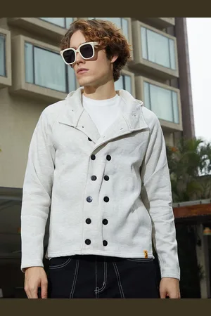 Campus Men Lightweight Double-Breasted Jacket