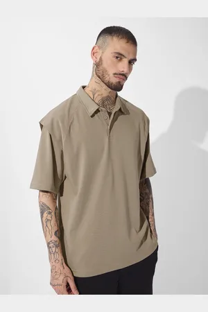 The Souled Store Men Polo Collar T-shirt