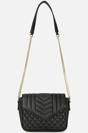 Carlton London Women Textured Structured Leather Sling Bag