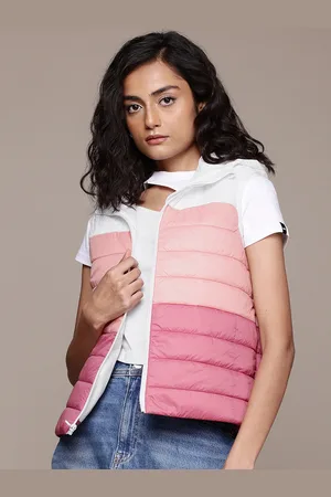 Roadster The Lifestyle Co. Striped Hooded Gilet Padded Jacket