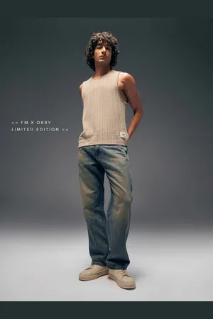 Flying Machine Men Orry X Mid Rise Cobain Loose Jeans