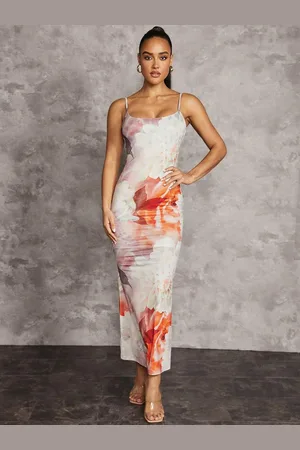 BAESD Women Floral Printed Bodycon Maxi Dress