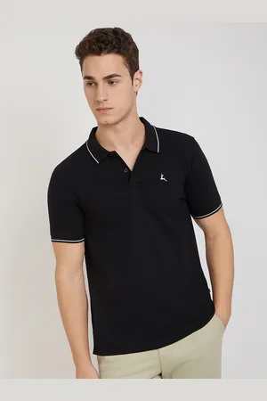 Parx Men Solid Polo Collar T-shirt