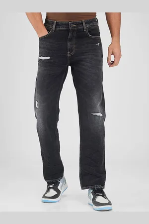 SPYKAR Men Relaxed Fit Mildly Distressed Light Fade Stretchable Mildly Distressed Jeans