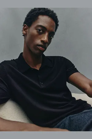 H&M Slim Fit Woolen Polo Shirt