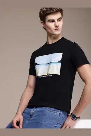 French Connection Men Printed Bio Finish T-shirt