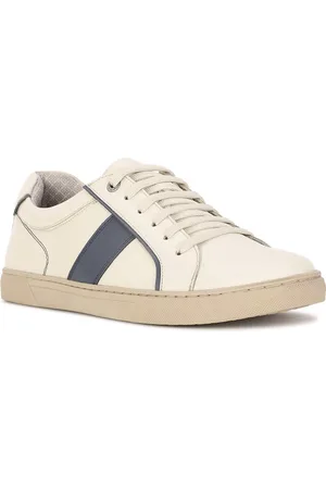 Bata Red Label Men Striped Round Toe Lace-Up Sneakers