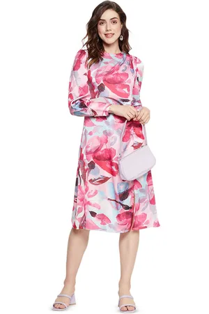 MADAME Women Printed A-Line Dress