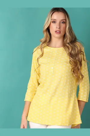 V-Mart Women Printed Round Neck Tunics