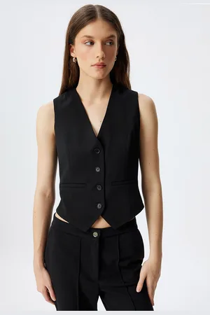 Koton Women Crop Tailored Jacket