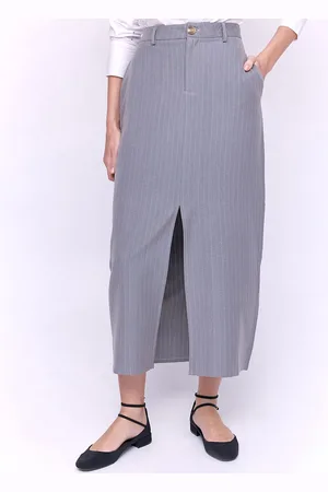 COVER STORY Straight Midi Slit Skirt