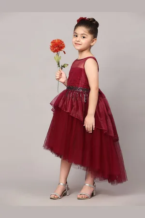 Toy Balloon Kids Girls Net Fit and Flare Maxi Dress