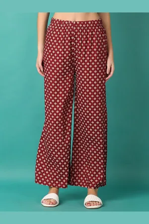 V-Mart Women Ethnic Motifs Printed Slip-On Ethnic Palazzos