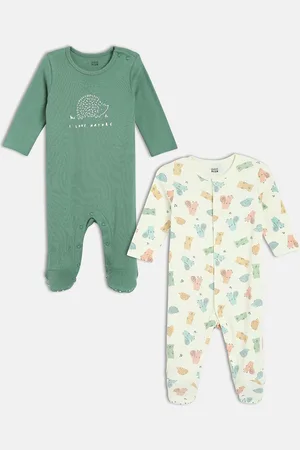 MINI KLUB Boys Pack of 2 Printed Sleepsuit