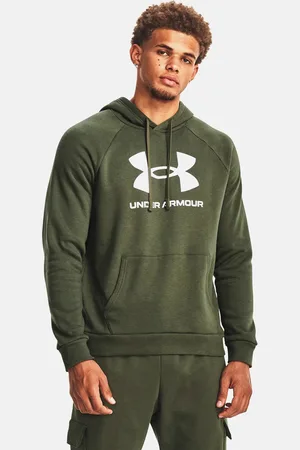 Under Armour Printed Rival Fleece Logo Hooded Sweatshirt