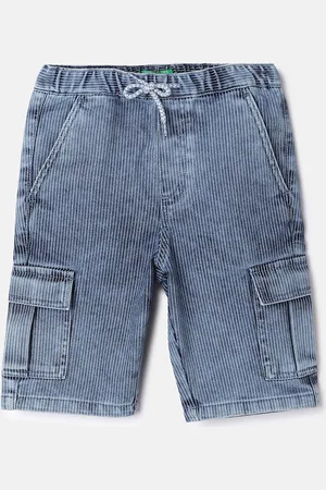Benetton Boys Striped Regular Fit Shorts