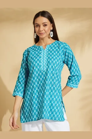 Fabclub Women Floral Printed Pure Cotton Kurti
