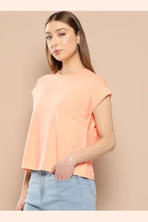 Chemistry Women Round Neck Solid T-shirt