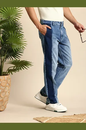 Mast & Harbour Men Relaxed Fit Heavy Fade Stretchable Jeans