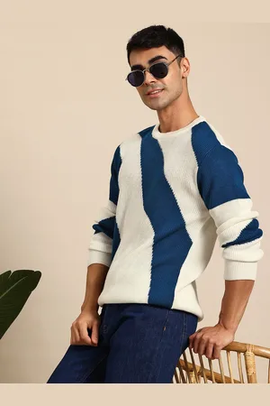 Mast & Harbour Men Self Design Acrylic Pullover