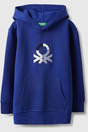 Benetton Boys Hooded Cotton Sweatshirt