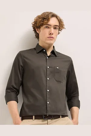 The Bear House Men Tailored Fit Pure Cotton Formal Shirt