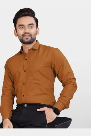 Metronaut Men India Slim Spread Collar Solid Slim Fit Formal Shirt