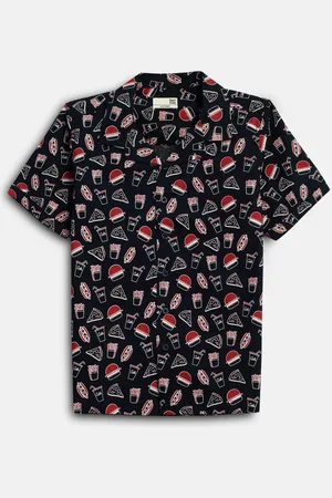 BONKIDS Boys Floral Opaque Printed Casual Shirt