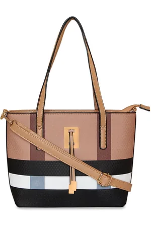 Giordano Brown Colourblocked Shoulder Bag