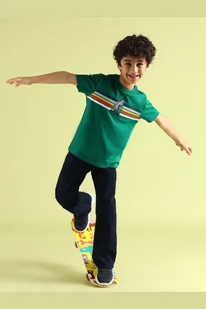 Ralph Lauren Boys Brand Logo Striped Pure Cotton T-shirt